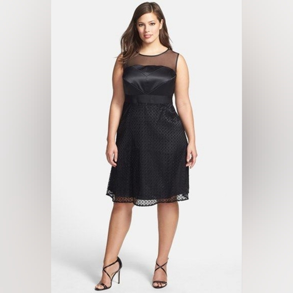 Julia Jordan Elegant Black Dress, Size 22W - Picture 1 of 11